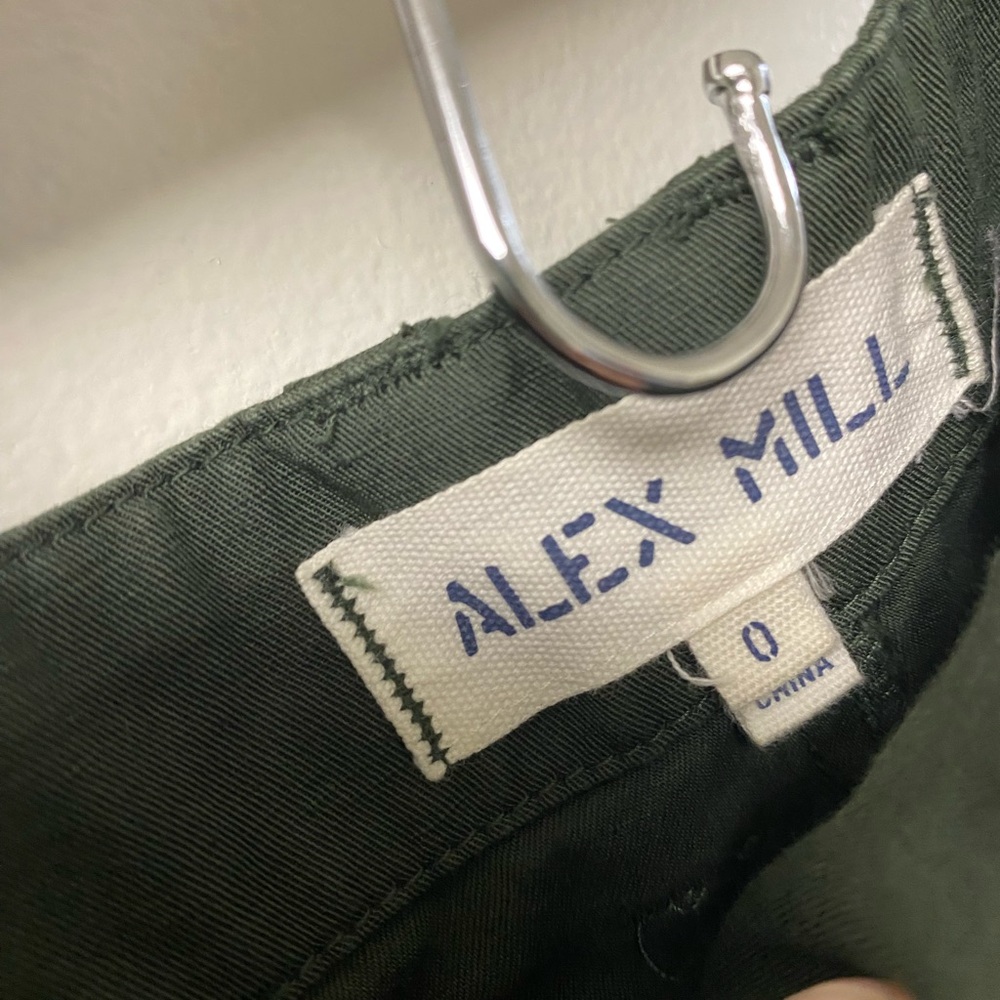 Alex Mill Neil Utility Straight Leg Linen Blend Pant Pine Needle Size‎ 0 - Picture 5 of 7